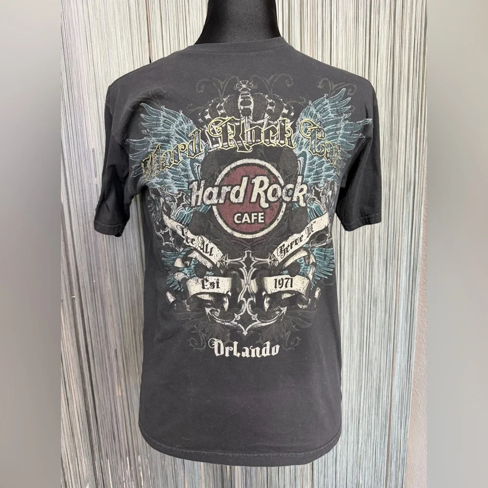 Hard Rock Cafe Black and Blue Graphic Tee - Picture 4 of 7